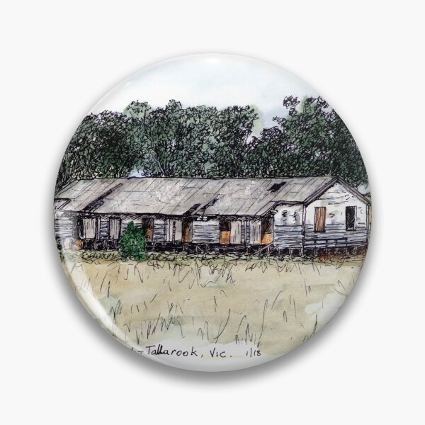Item preview, Australian Scene - Shearing shed - Tallarook, Vic, Aus. designed and sold by Anne Huth.