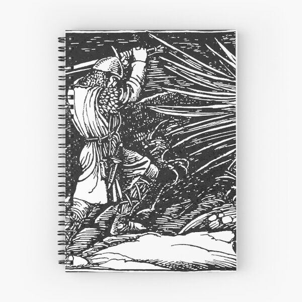 Item preview, Medieval Dragon and Knight with Sword designed and sold by RiskyTrizkit.