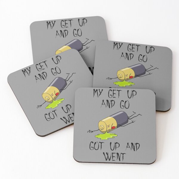 Item preview, My Get Up And Go Got Up And Went - Dead Battery Leaking Acid designed and sold by Oaks Creations.
