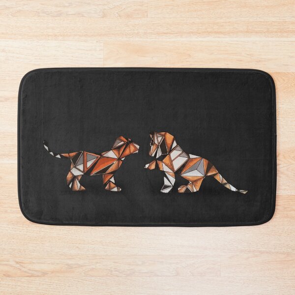 Item preview, orange geometric tiger cubs designed and sold by dominic0925.