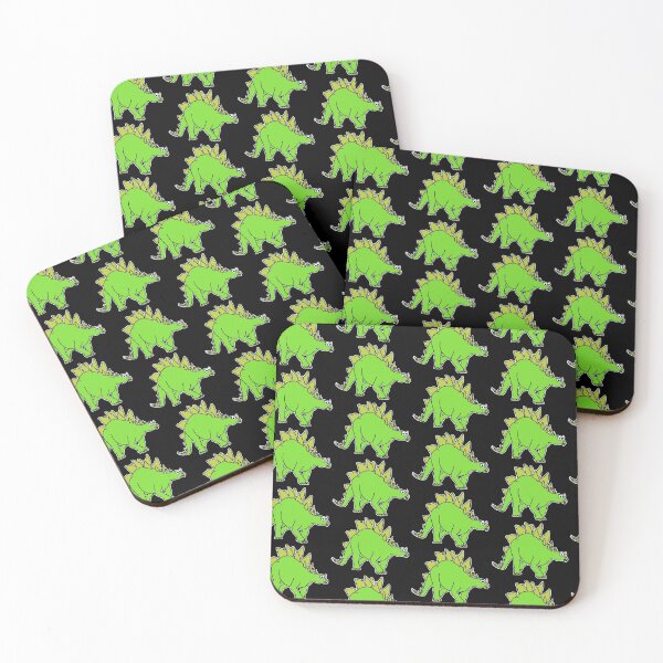 Item preview, Cute Stegosaurus - on black designed and sold by Adrienne Body.