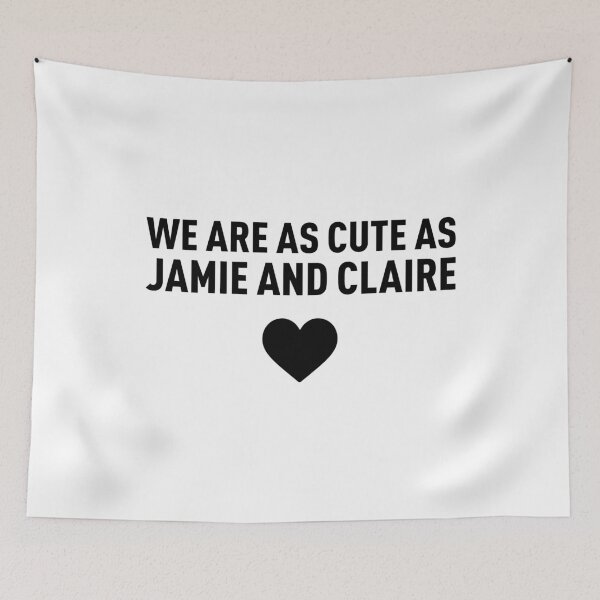 Item preview, We Are as Cute As Jamie and Claire - Black designed and sold by FilipeFerreira.
