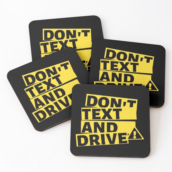 Item preview, Don't Text and Drive Safety Black Yellow designed and sold by RONZk.