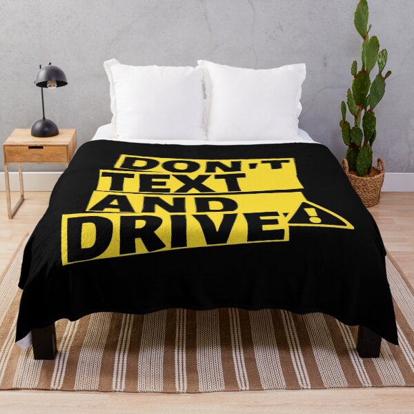 Item preview, Don't Text and Drive Safety Black Yellow designed and sold by RONZk.