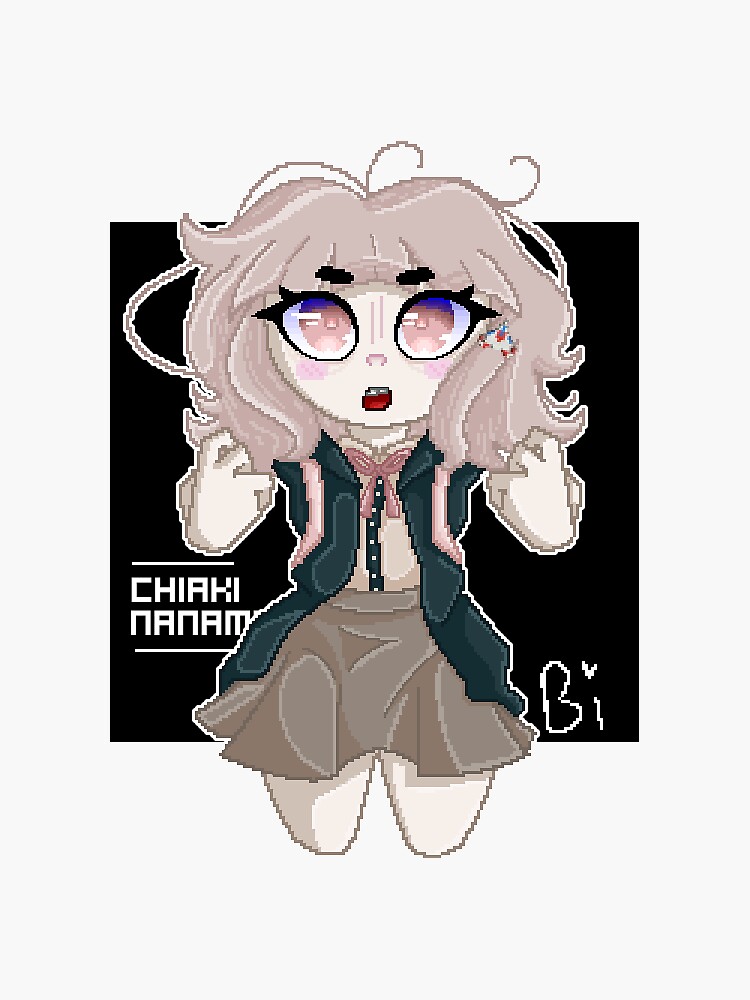 "Chiaki Nanami Pixel" Sticker for Sale by biibibee | Redbubble