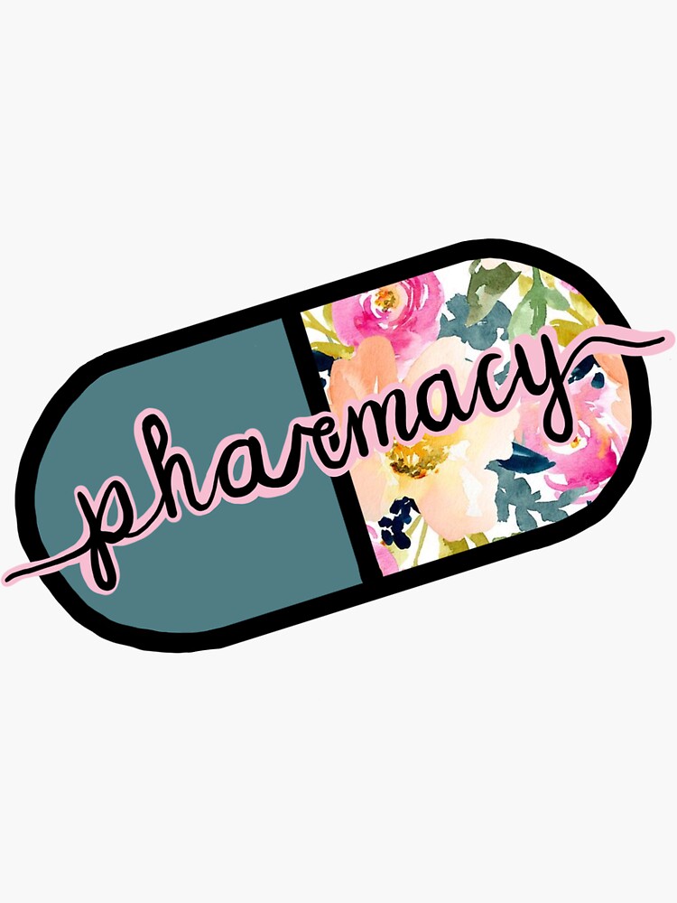 "Pharmacy Capsule" Sticker for Sale by katiefreidhoff Redbubble