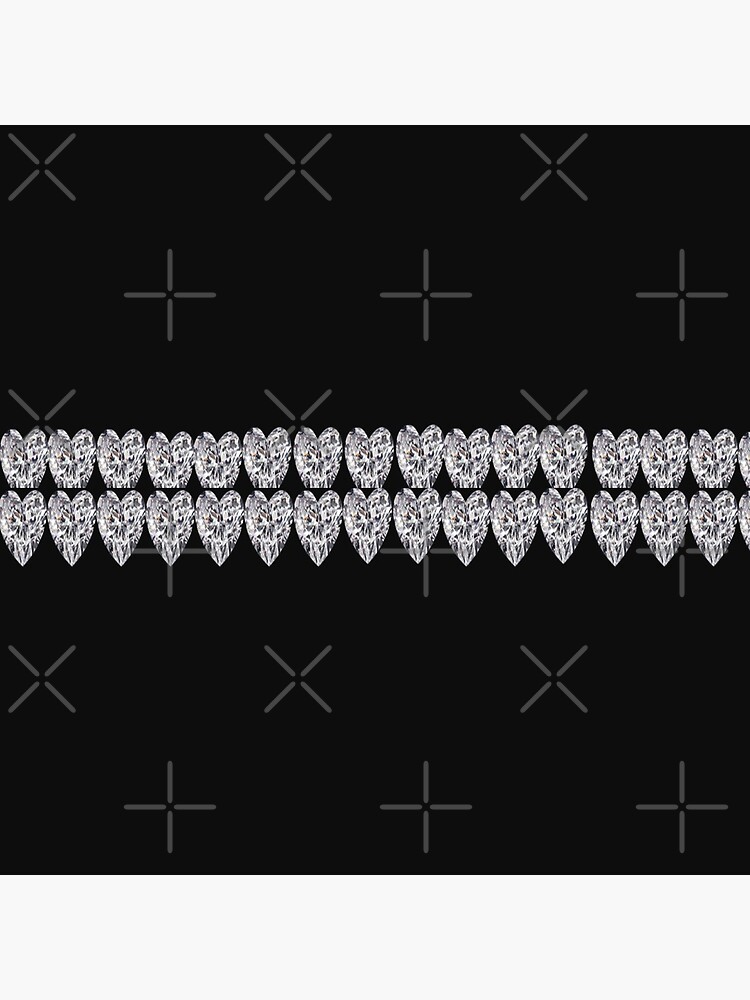 Two rows of diamonds on a black background by Veee8