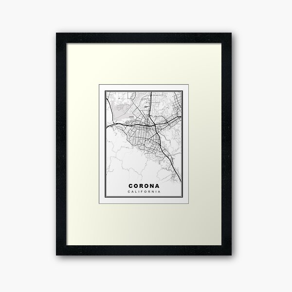 Vista previa del artículo con la obra «Mapa de Corona», diseñado y vendido por Tamas Das.