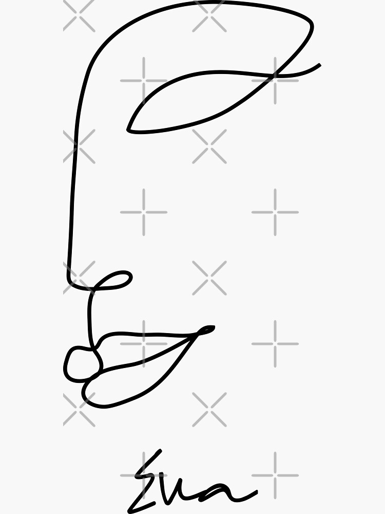 "Eva Girly Typography Personalized Baby Girl Name" Sticker for Sale by