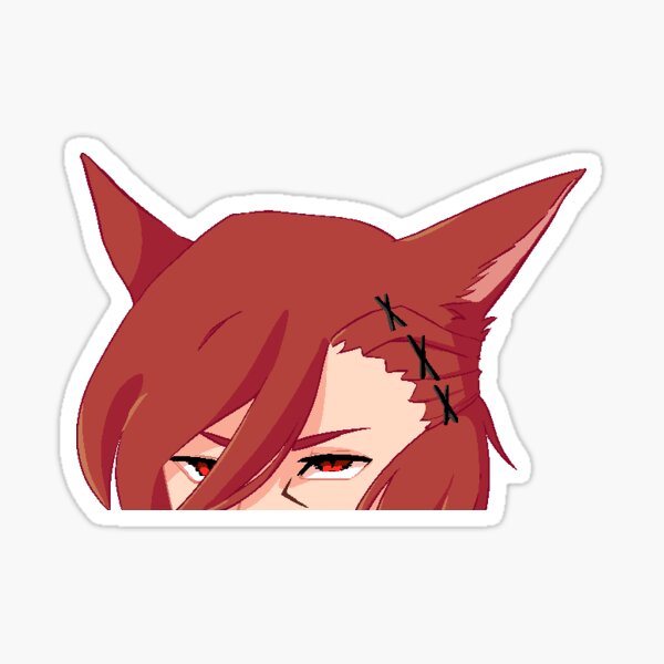 STICKER Sonomaa Kihten FFXIV Miqote Cat Girl Beautiful Nier 