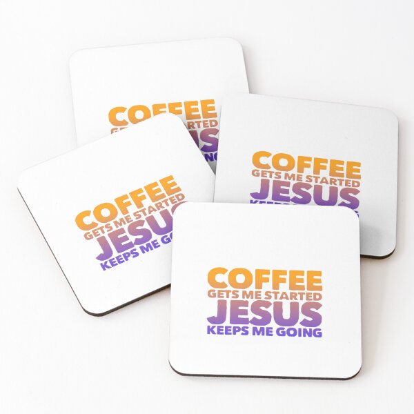 Item preview,  Coffee Get Me Started Jesus Keeps Me Going designed and sold by loveoceanair.