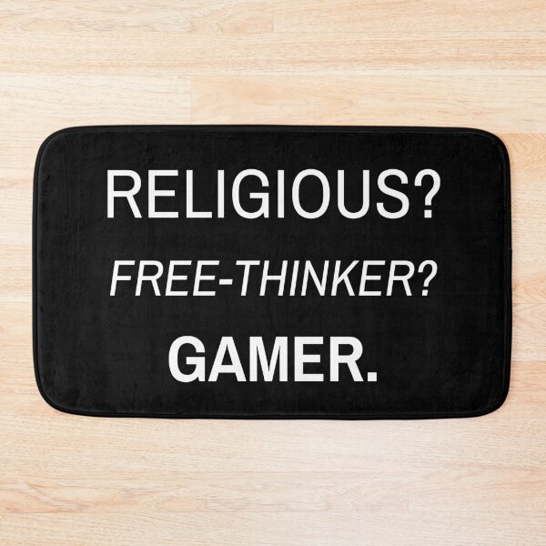 Item preview, Typical Gamer: RELIGIOUS FREE-THINKER GAMER Meme Design designed and sold by LevelUpMerch.