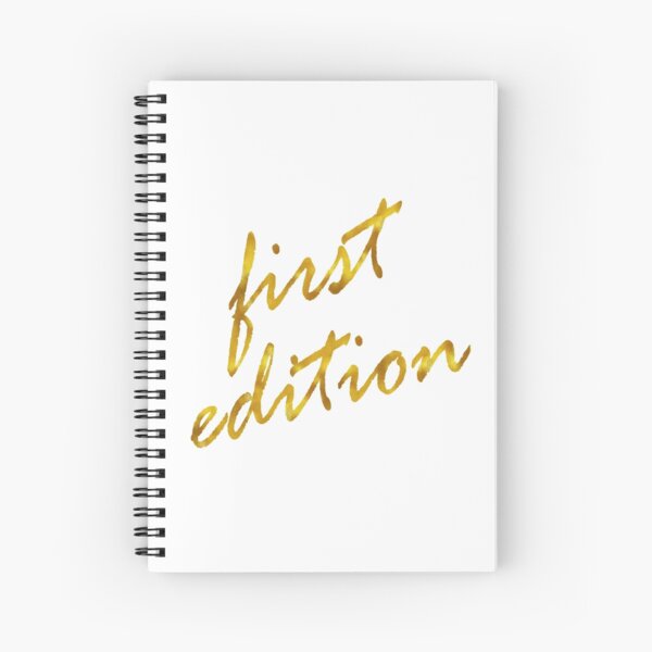 Item preview, First Edition Gold Faux Foil Metallic Glitter Inspirational Quote  designed and sold by SilverSpiral.