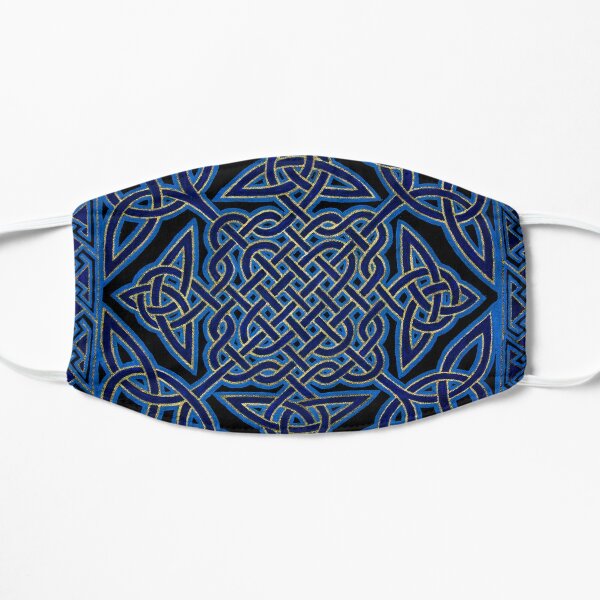 Celtic Meditation Blue Flat Mask