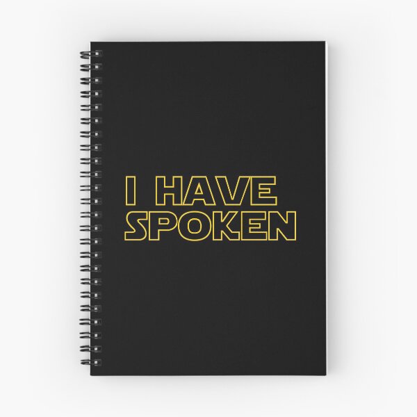 Item preview, I Have Spoken Funny Space Western Sci Fi Bordered Typology designed and sold by Singhe Design.