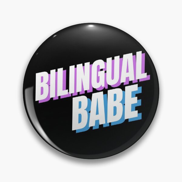 Item preview, Bilingual Babe Language Learning Polyglot Design Sticker Shirt Mask designed and sold by moremattie.