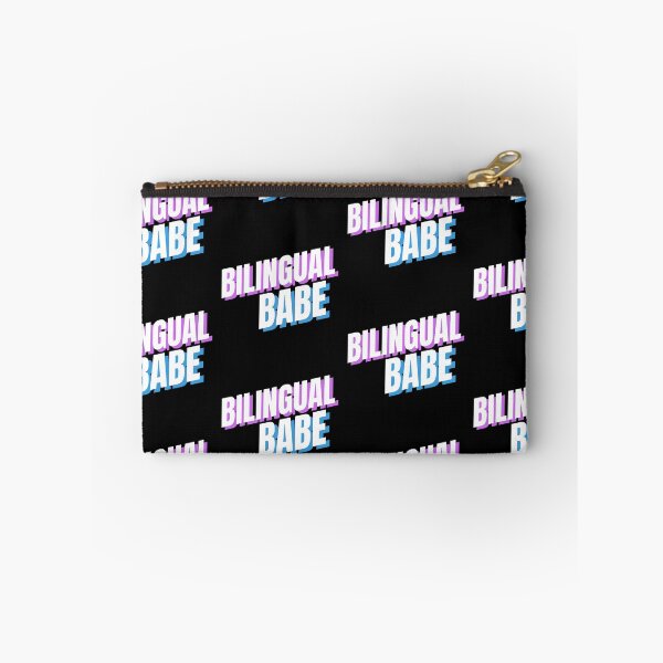 Item preview, Bilingual Babe Language Learning Polyglot Design Sticker Shirt Mask designed and sold by moremattie.
