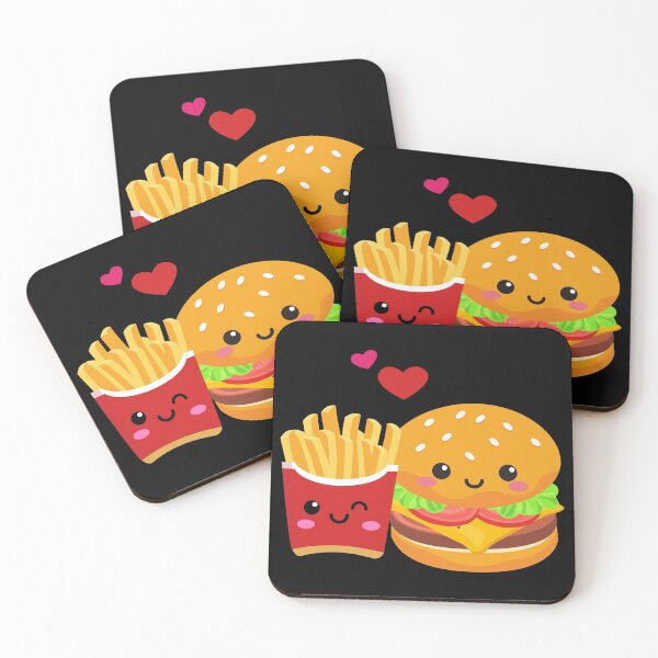 Item preview, Perfect couple love burger and fries designed and sold by Astralia.