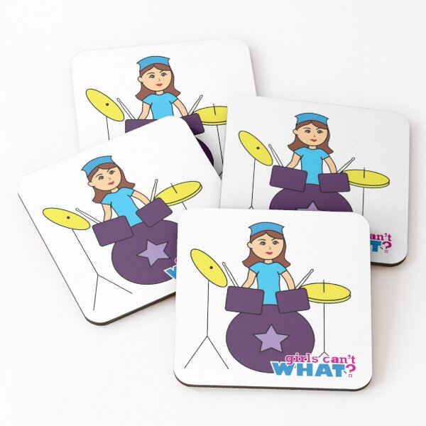 Item preview, Drummer Girl - Girls Can't What? designed and sold by Peace Cyebukayire.