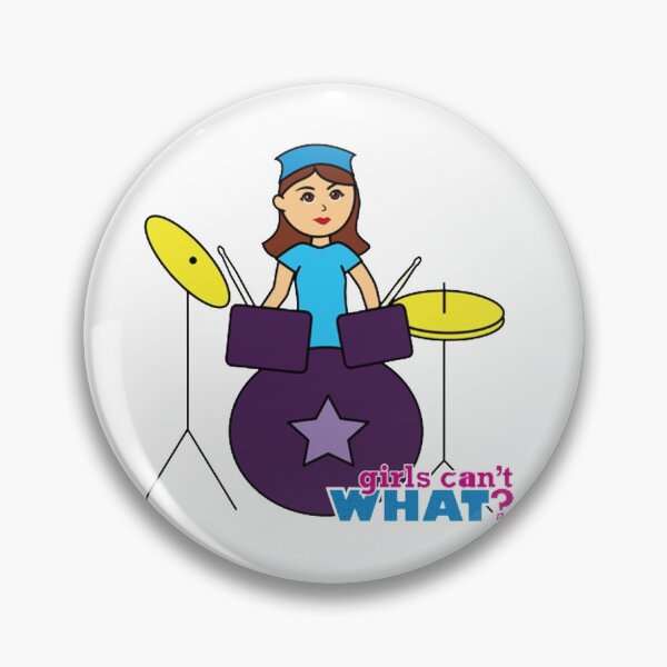 Item preview, Drummer Girl - Girls Can't What? designed and sold by Peace Cyebukayire.