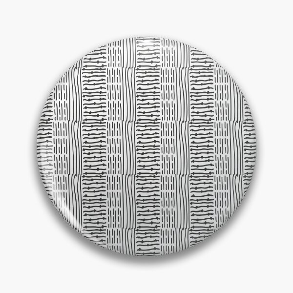 Item preview, Hand Drawn Black and White Vertical Stitching Effect Pattern designed and sold by GeekHeadDesigns.