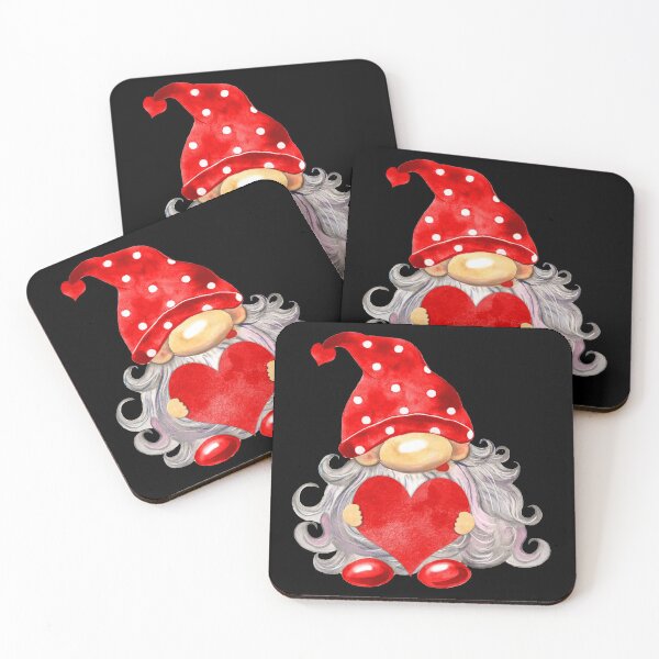 Item preview, Valentines Day Gnome with Heart waiting for Hugs and Love designed and sold by StickerArtwork.