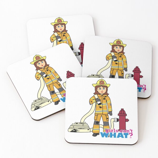 Item preview, Firefighter Girl - Girls Can't What? designed and sold by Peace Cyebukayire.