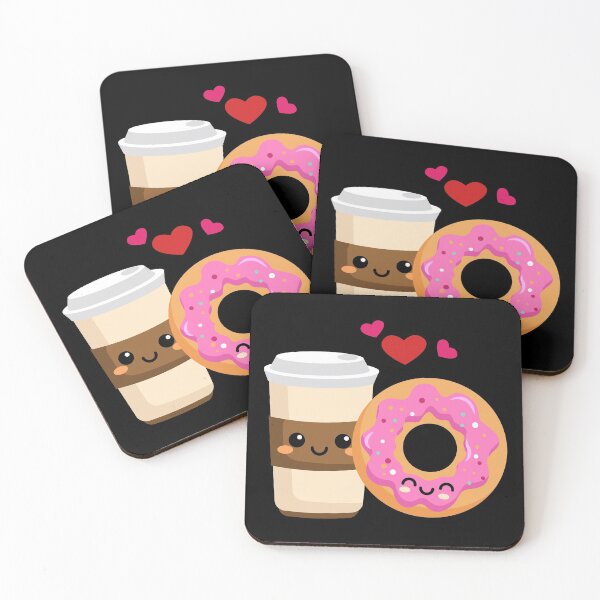 Item preview, Love perfect couple coffee and donut designed and sold by Astralia.