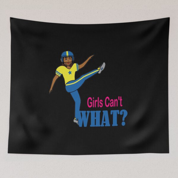 Item preview, Football Girl - Girls Can't What? designed and sold by Peace Cyebukayire.