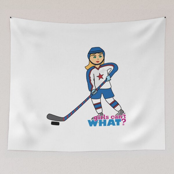 Item preview, Hockey Girl - Girls Can't What? designed and sold by Peace Cyebukayire.