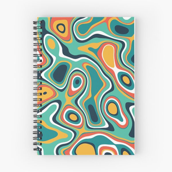Item preview, Psychedelic Abstract Colorful Wavey Shapes Pattern designed and sold by GeekHeadDesigns.