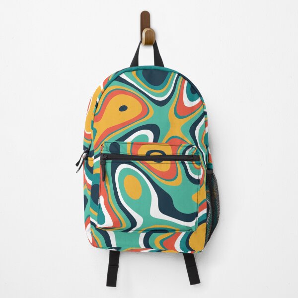 Item preview, Psychedelic Abstract Colorful Wavey Shapes Pattern designed and sold by GeekHeadDesigns.