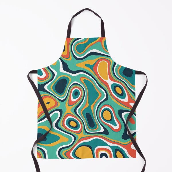 Item preview, Psychedelic Abstract Colorful Wavey Shapes Pattern designed and sold by GeekHeadDesigns.