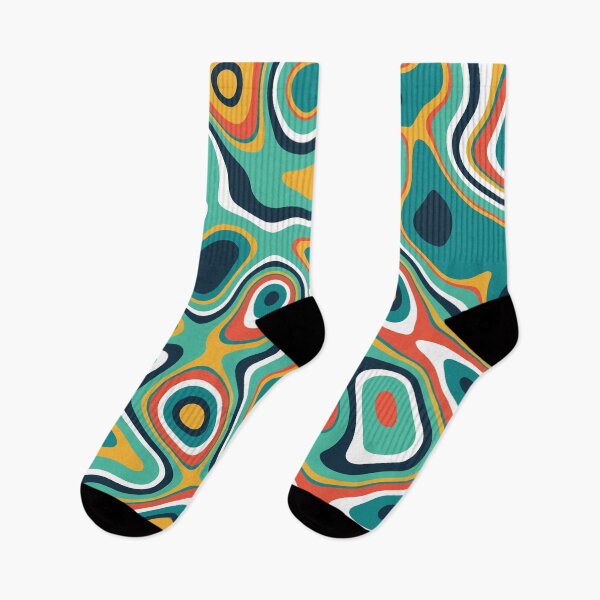 Item preview, Psychedelic Abstract Colorful Wavey Shapes Pattern designed and sold by GeekHeadDesigns.