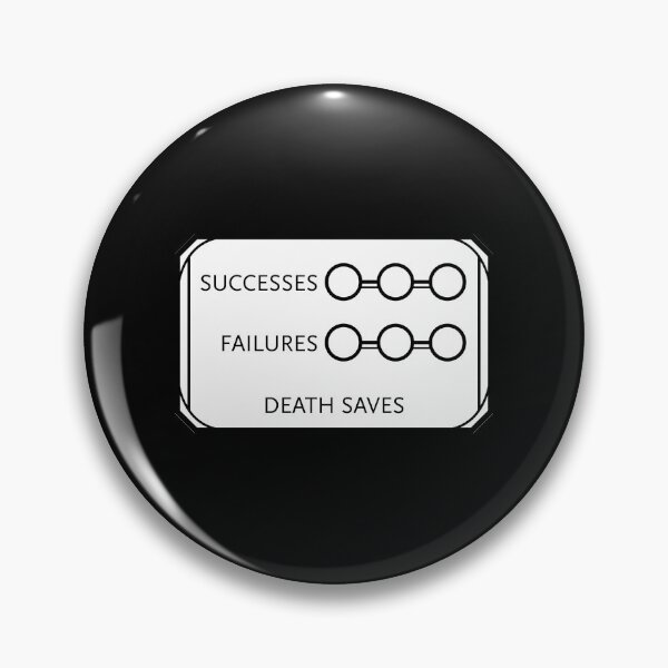 Artikelvorschau, D&D Death Saves-Tabelle entworfen und verkauft von Carlos Arnecke.