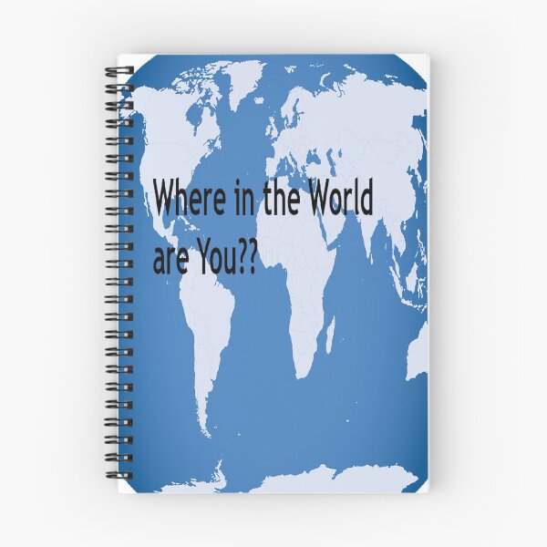 Item preview, Map of the World. Where in the World are You? Asks a question. Interesting poster art or tshirt item. designed and sold by Designur4rb.