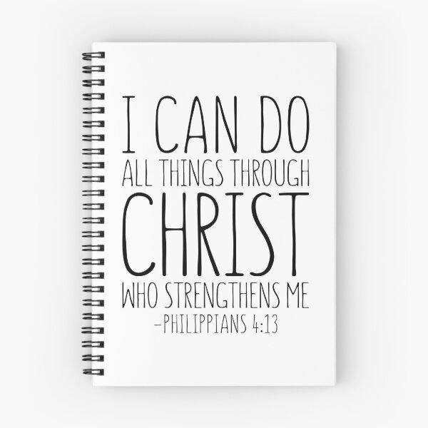 Item preview, I Can Do All Things Through Christ Who Strengthens Me, Philippians 4:13, Bible Verse designed and sold by aenaonartwork.
