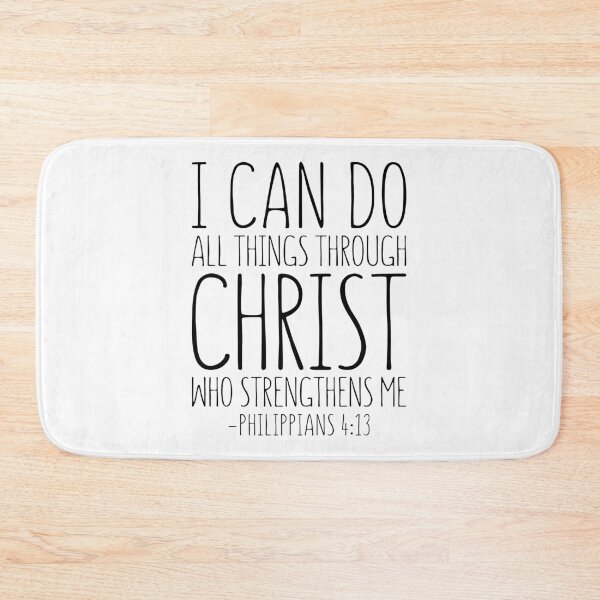 Item preview, I Can Do All Things Through Christ Who Strengthens Me, Philippians 4:13, Bible Verse designed and sold by aenaonartwork.