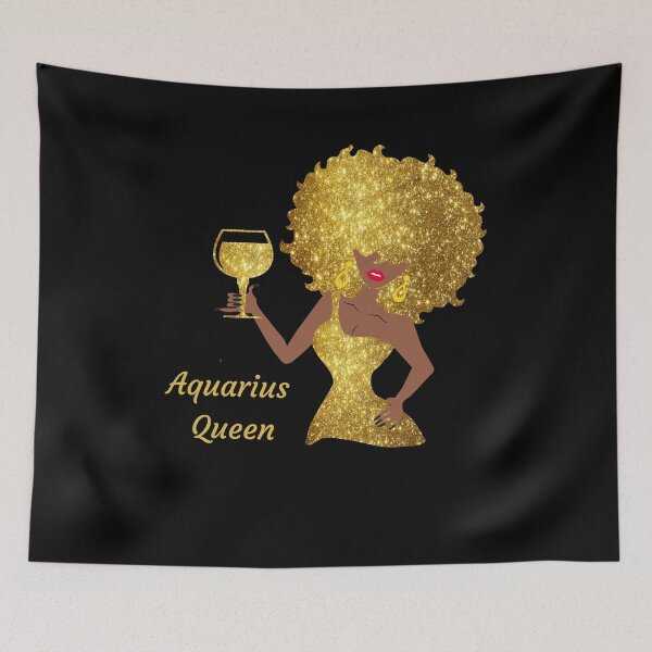 Item preview, Aquarius Queen Black Women Afro Hair   designed and sold by R&BApparel.