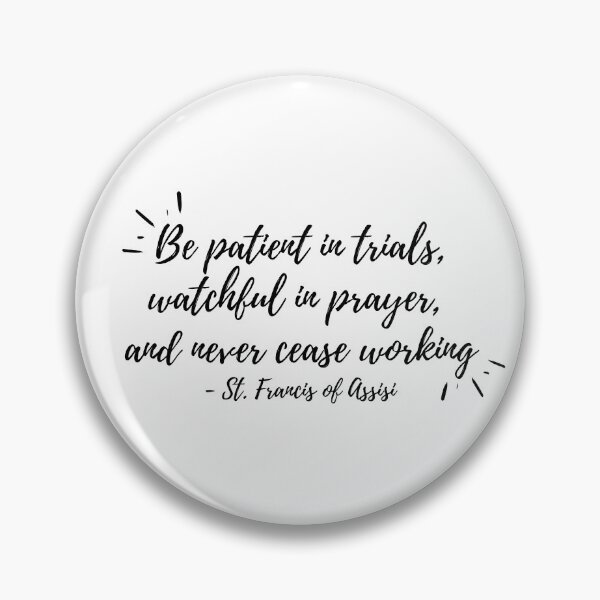 Item preview, Be patient in trials (black text) designed and sold by Grace Feucht.
