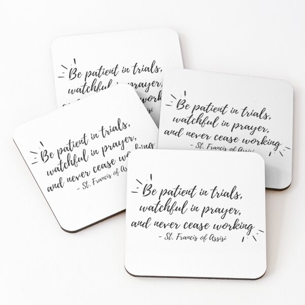 Item preview, Be patient in trials (black text) designed and sold by Grace Feucht.