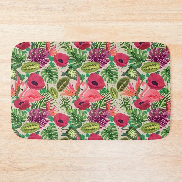 Item preview, Tropical Pink Flamingo Pattern designed and sold by SwePattern.