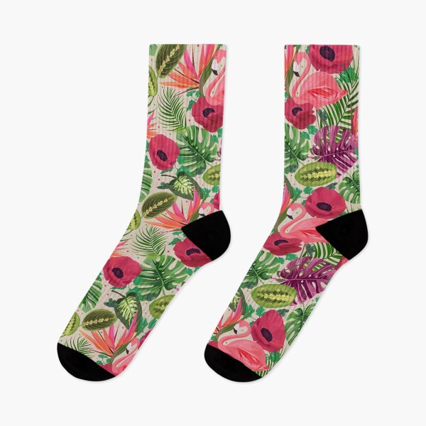 Item preview, Tropical Pink Flamingo Pattern designed and sold by SwePattern.