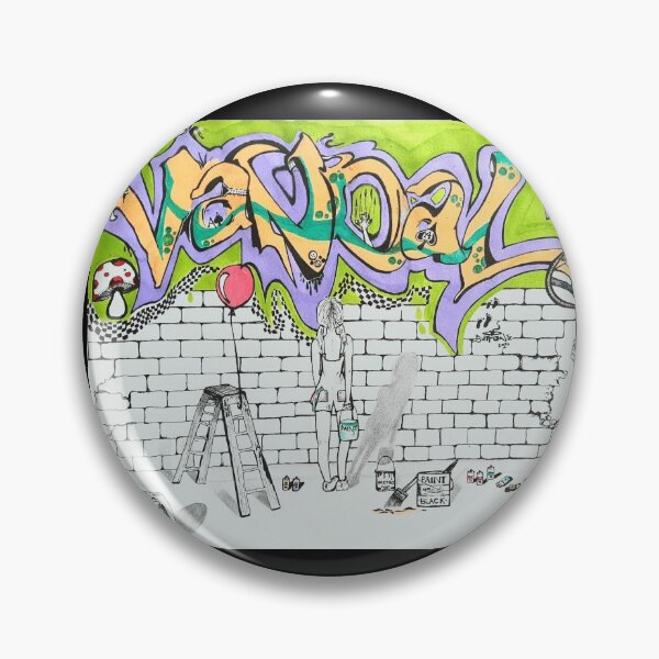 Item preview, Graffiti vandal, red balloon girl designed and sold by michaela1992.