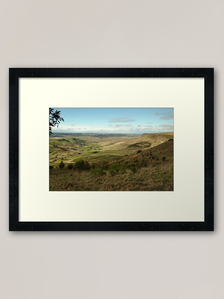 Alternate view of Joe Mortelliti Gallery - Rowsley valley, near Bacchus Marsh, Victoria, Australia. Framed Art Print