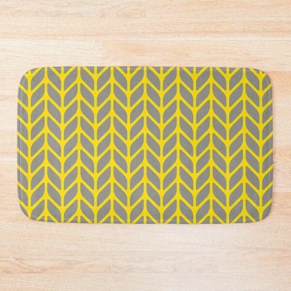 Item preview, Mid Century Modern Chevron -  Ultimate Gray on Illuminating Yellow designed and sold by NolkDesign.