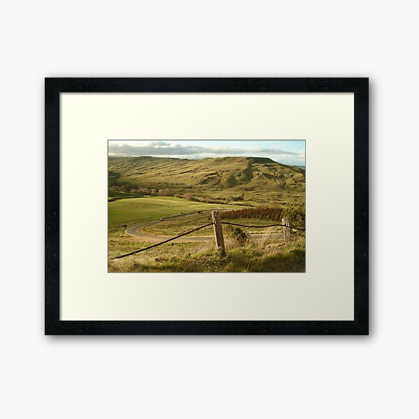 Joe Mortelliti Gallery - Rowsley valley road, near Bacchus Marsh, Victoria, Australia. Framed Art Print
