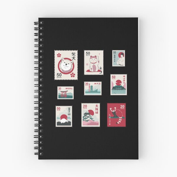 Item preview, Beautiful Japanese Stamps Sticker Pack - Black Version designed and sold by yumiso.