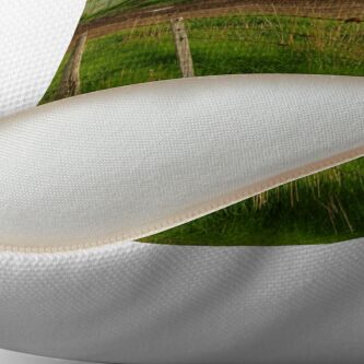 Alternate view of Joe Mortelliti Gallery - Rowsley valley farm, near Bacchus Marsh, Victoria, Australia. Throw Pillow