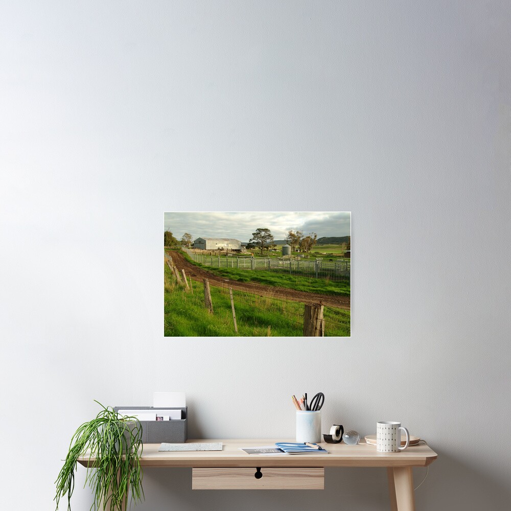 Joe Mortelliti Gallery - Rowsley valley farm, near Bacchus Marsh, Victoria, Australia. Poster